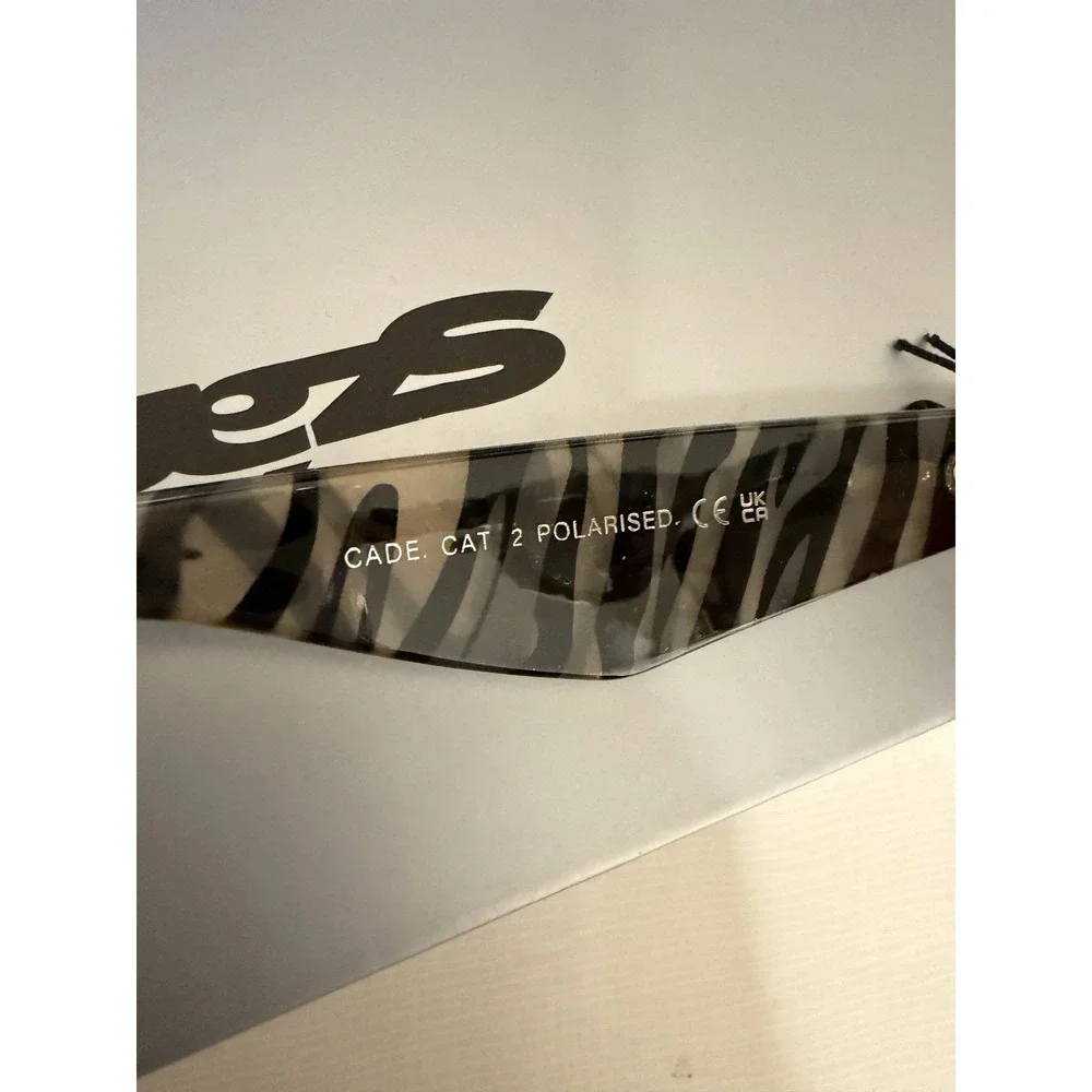 Szade Zebra Hustler Brown Polarized‎ Sunglasses Y2K 90s Cade Cat 2 Polarised